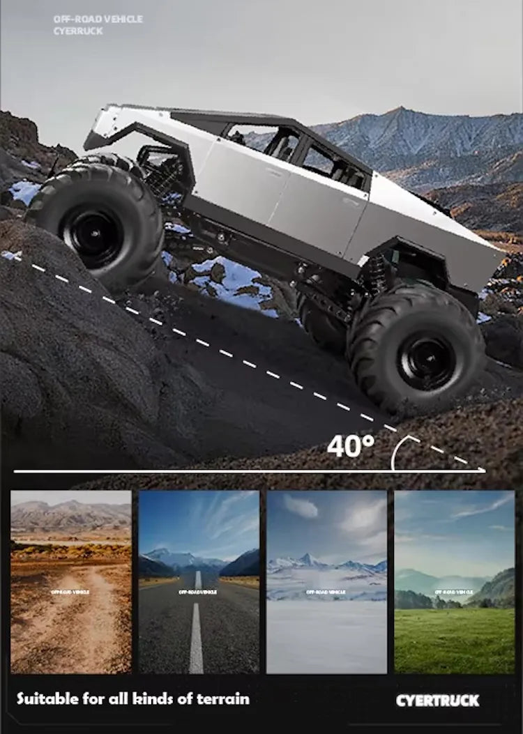 1:10 المقياس Tesla Cybertruck RC Climbing Car RC Car
