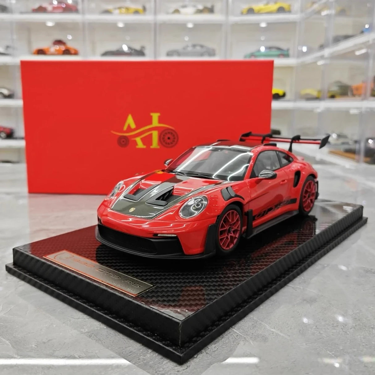 AI Model Porsche 2023 911 992 GT3 RS Red 1:18 – Collectible Resin Model Resin