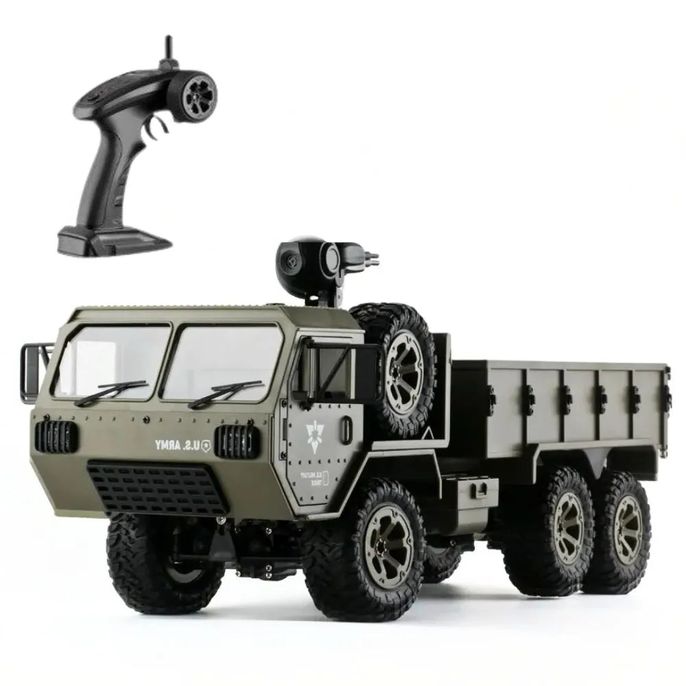 1:16 Scale All-Terrain RC Military Off-Road Truck with HD Camera RC Car