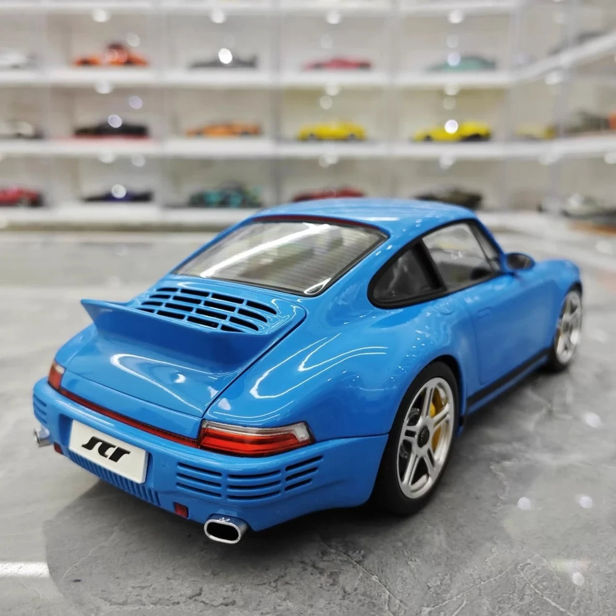 Almost Real Porsche 2022 911 RUF SCR Blue 1:18 – Collectible Diecast Model Die-Cast