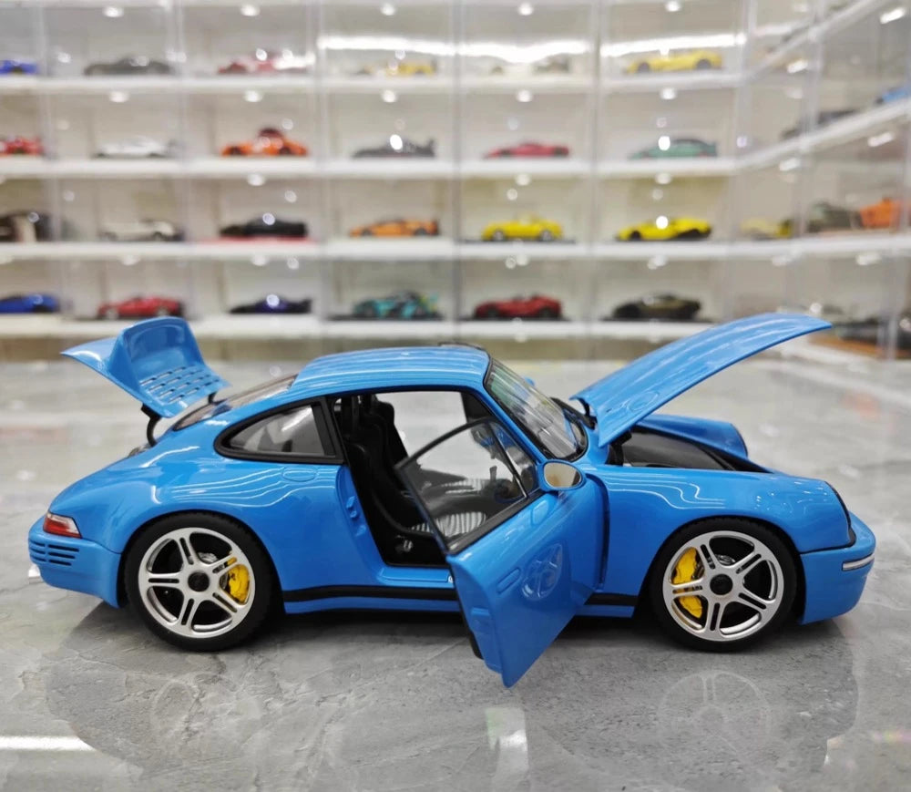 Almost Real Porsche 2022 911 RUF SCR Blue 1:18 – Collectible Diecast Model Die-Cast