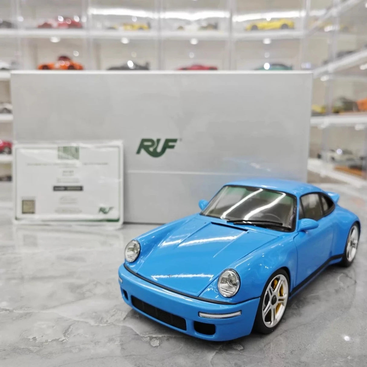 Almost Real Porsche 2022 911 RUF SCR Blue 1:18 – Collectible Diecast Model Die-Cast