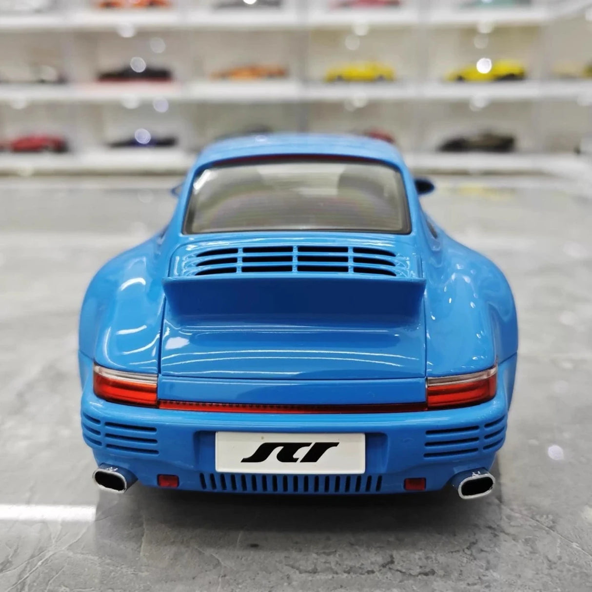 Almost Real Porsche 2022 911 RUF SCR Blue 1:18 – Collectible Diecast Model Die-Cast