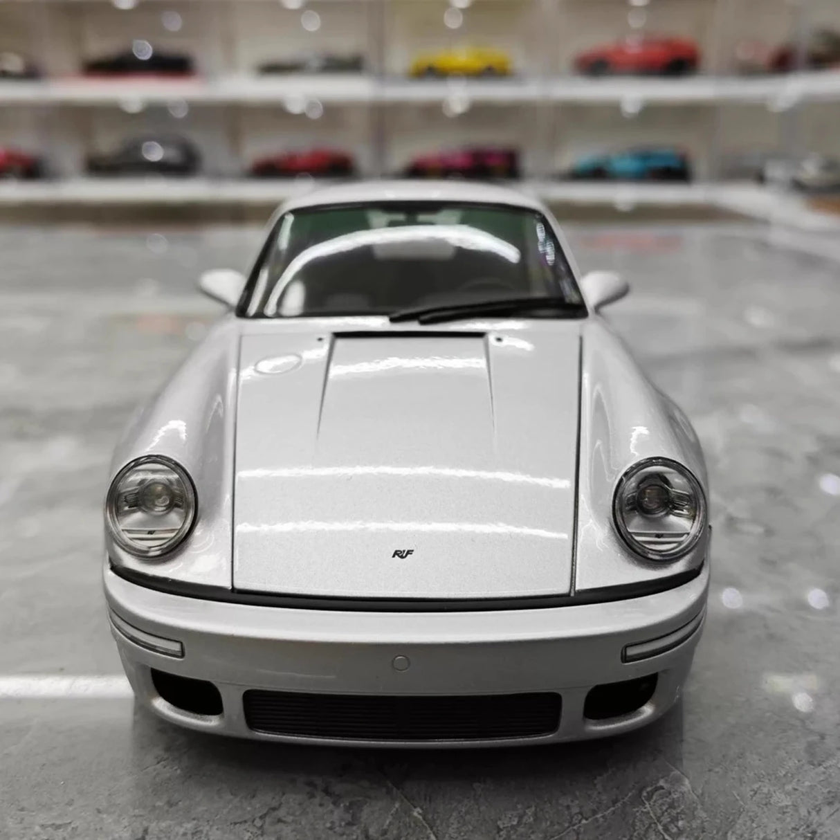 Almost Real Porsche 2022 911 RUF SCR Silver 1:18 – Collectible Diecast Model Die-Cast