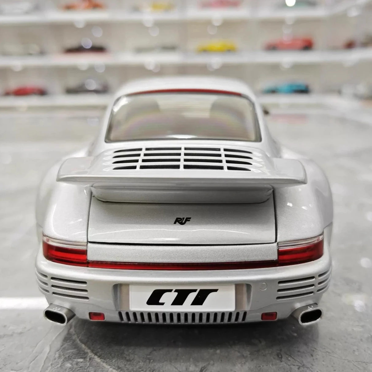 Almost Real Porsche 2022 911 RUF SCR Silver 1:18 – Collectible Diecast Model Die-Cast