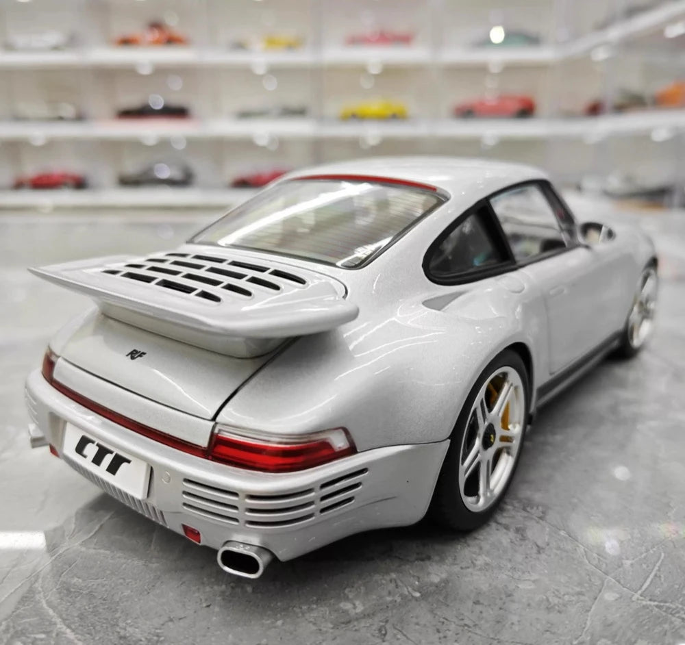 Almost Real Porsche 2022 911 RUF SCR Silver 1:18 – Collectible Diecast Model Die-Cast