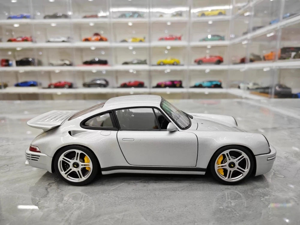 Almost Real Porsche 2022 911 RUF SCR Silver 1:18 – Collectible Diecast Model Die-Cast