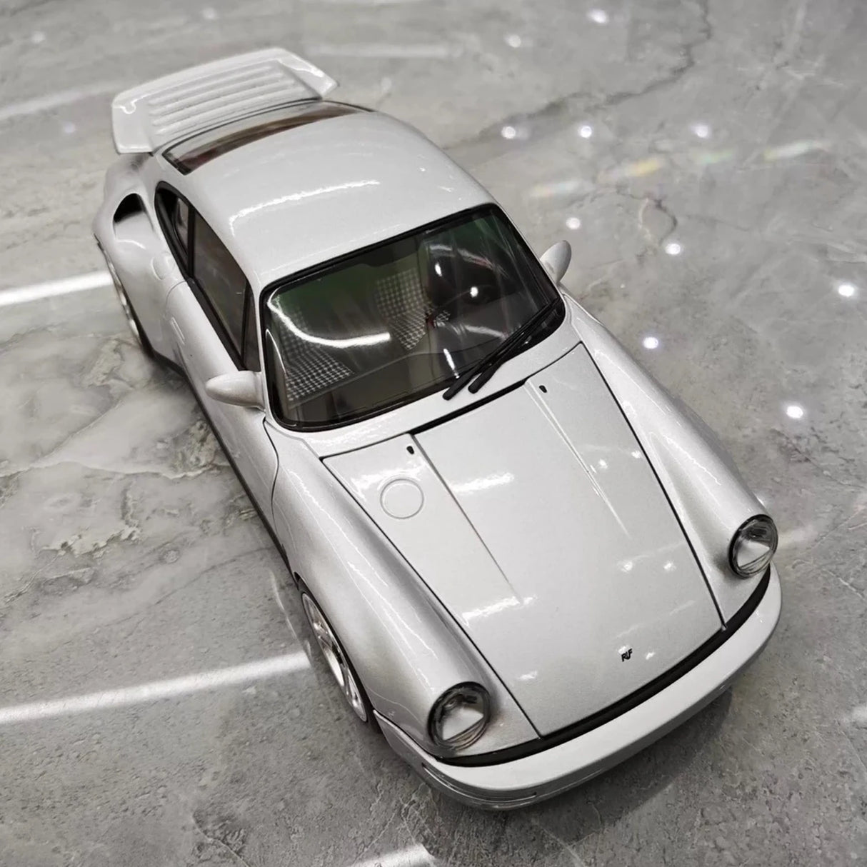 Almost Real Porsche 2022 911 RUF SCR Silver 1:18 – Collectible Diecast Model Die-Cast