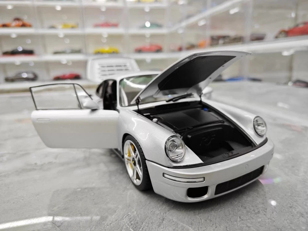 Almost Real Porsche 2022 911 RUF SCR Silver 1:18 – Collectible Diecast Model Die-Cast