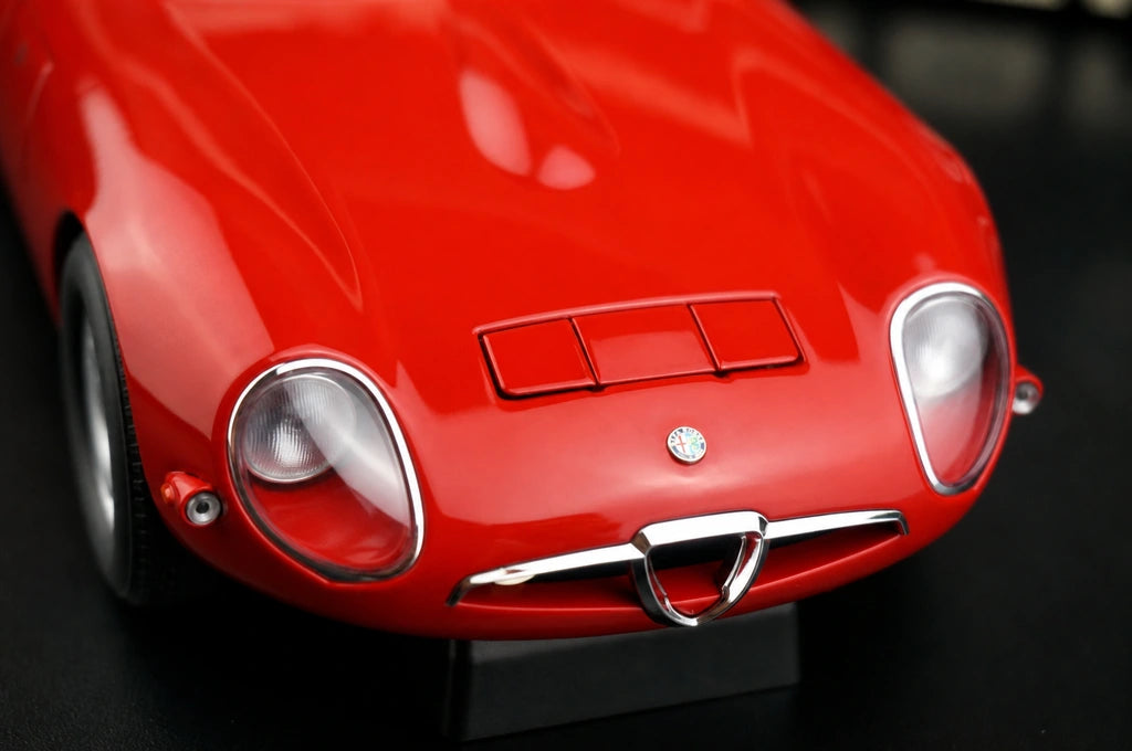 AutoArt Alfa Romeo 1963 Giulia TZ Red 1:18 – Modelo Colecionável de Metal Fundido