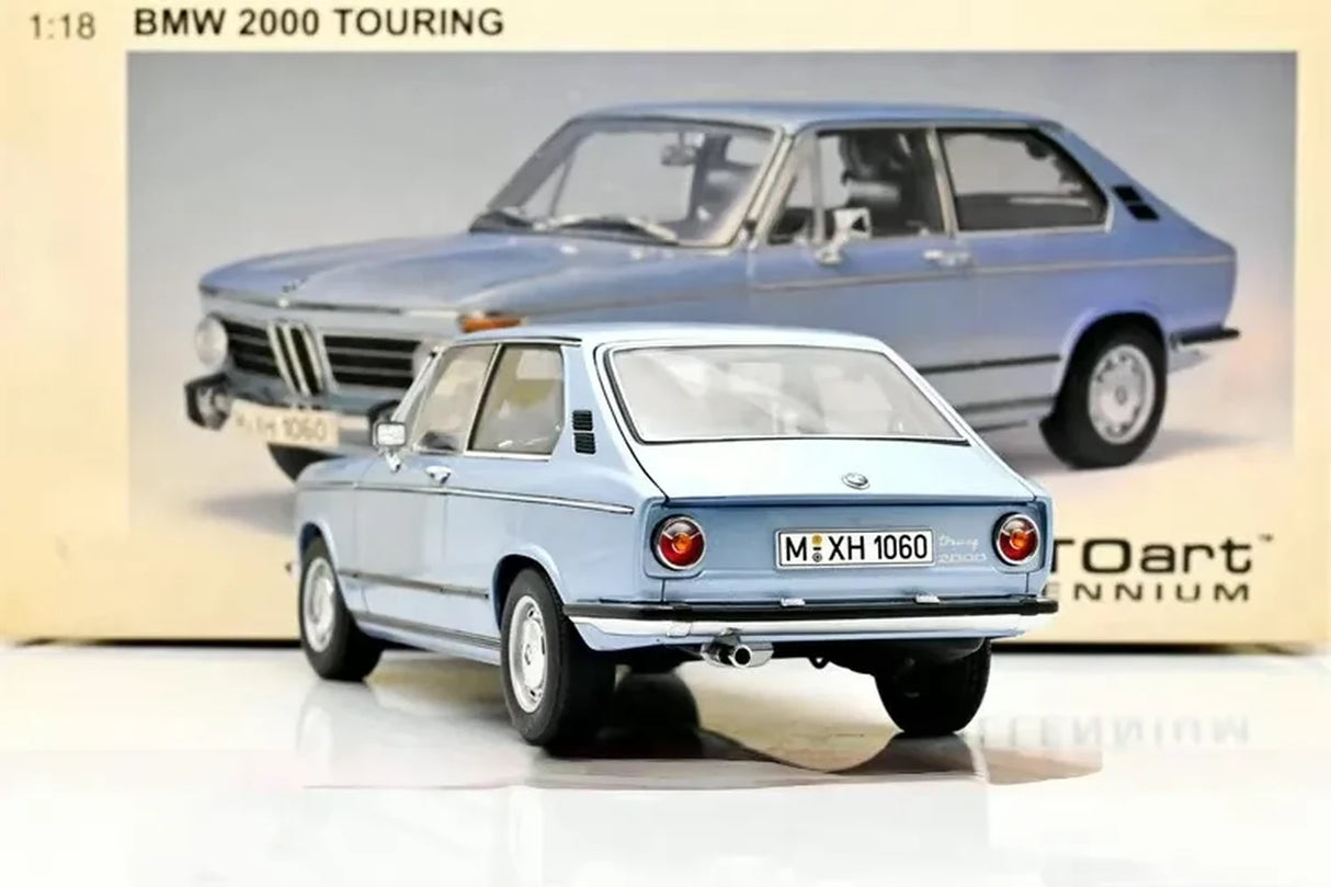 AutoArt BMW 2002 Touring Blue 1:18 – Collectible Diecast Model Die-Cast