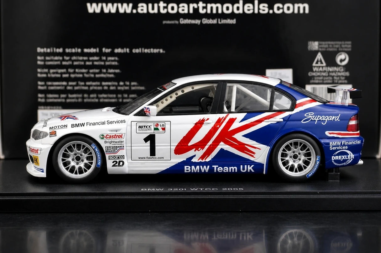 BMW 2005 320i WTCC #1 1:18 diecast collectible model by AutoArt - view 3