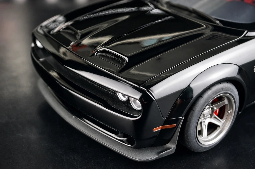 AutoArt Dodge 2023 Challenger SRT Super Stock Black 1:18 – Collectible Diecast Model Die-Cast