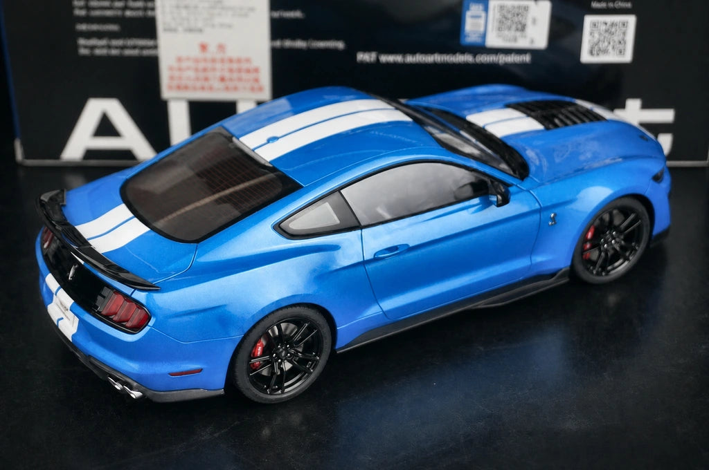 AutoArt Ford 2010 Shelby Mustang GT500 Blue 1:18 – Modello da collezione pressofuso