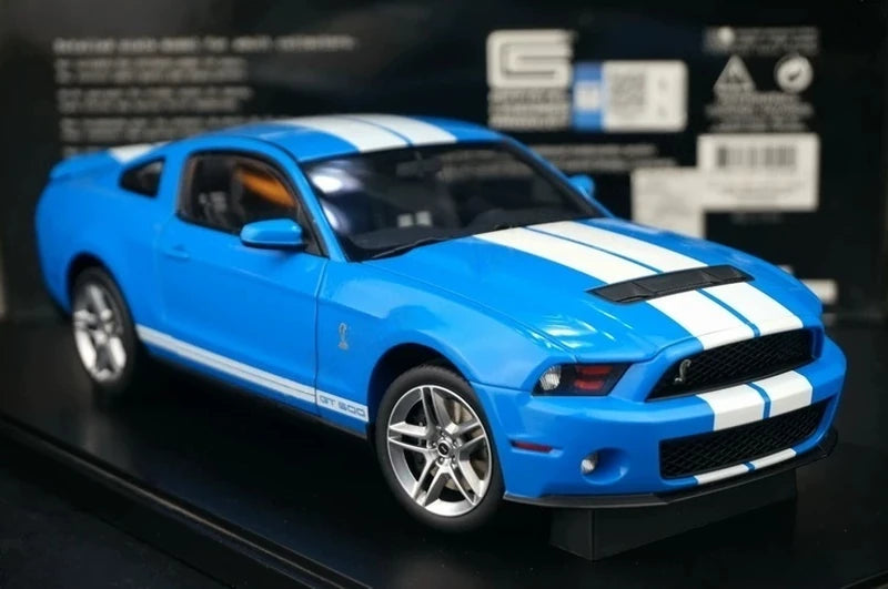 AutoArt Ford 2020 Mustang Shelby GT500 blå 1:18 – pressgjuten samlarmodell