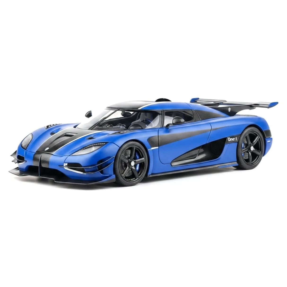 AutoArt Koenigsegg 2014 One1 Blue 1:18 – نموذج معدني قابل للجمع من القالب المصبوب