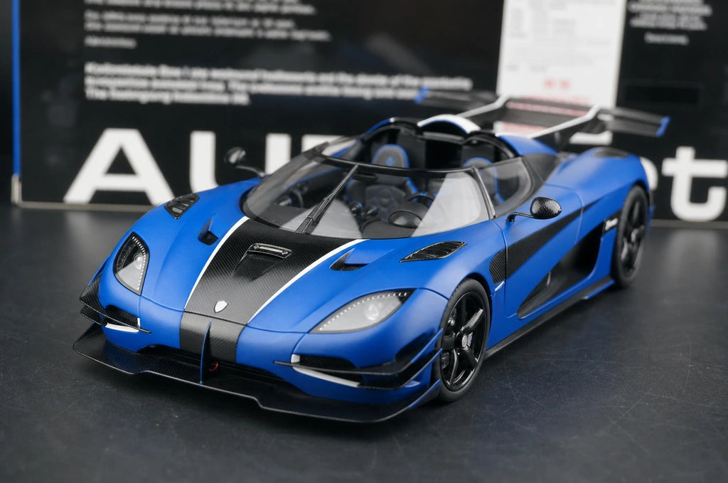 AutoArt Koenigsegg 2014 One1 Blue 1:18 – نموذج معدني قابل للجمع من القالب المصبوب