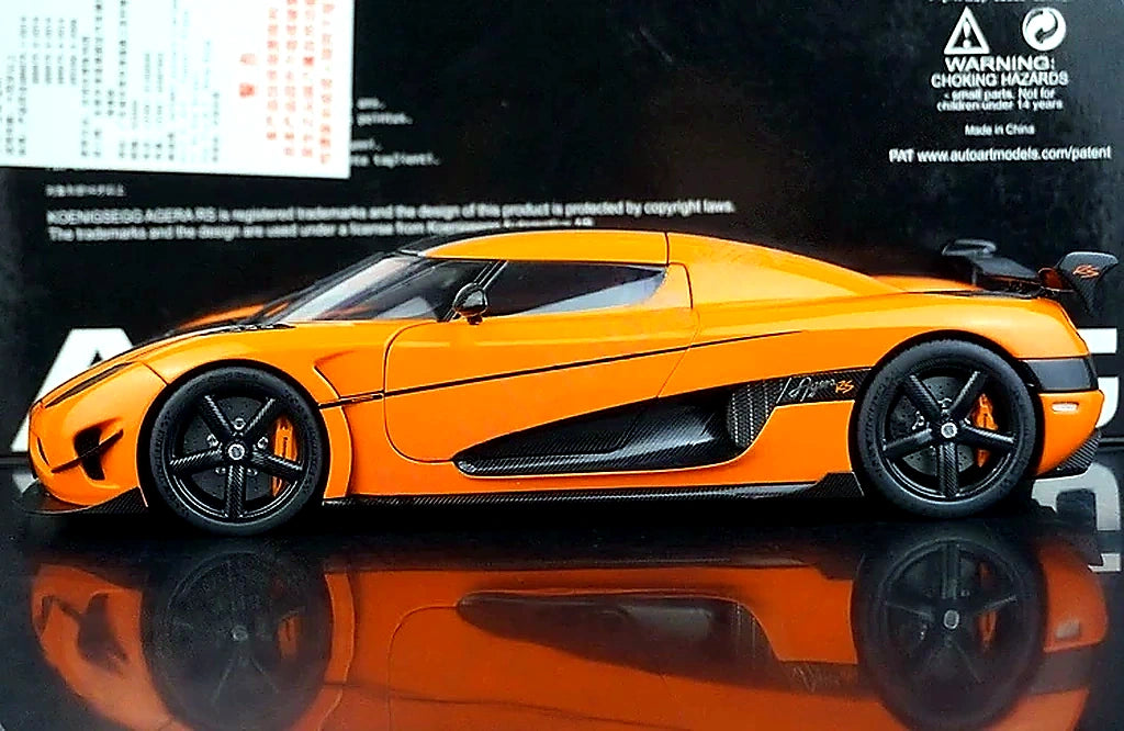 AutoArt Koenigsegg 2015 Agera RS Orange 1:18 – Collectible Diecast Model Die-Cast