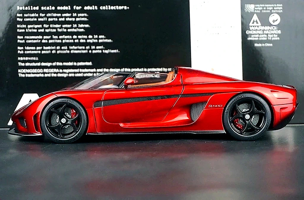 AutoArt Koenigsegg 2016 Regera Burgundy 1:18 – Modello da collezione pressofuso