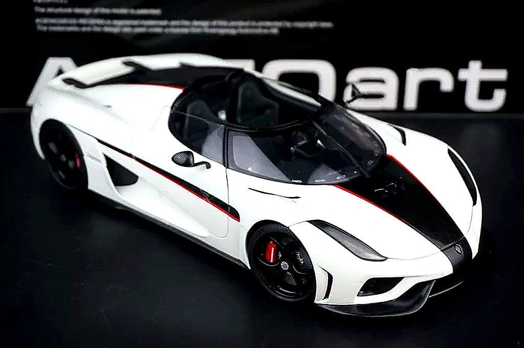 AutoArt Koenigsegg 2016 Regera White 1:18 – Keräilymallinen valuvalumalli