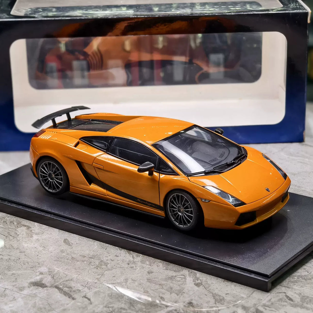 AutoArt Lamborghini 2007 Gallardo Superleggera Arancio Borealis 1:18 – Collectible Diecast Model Die-Cast