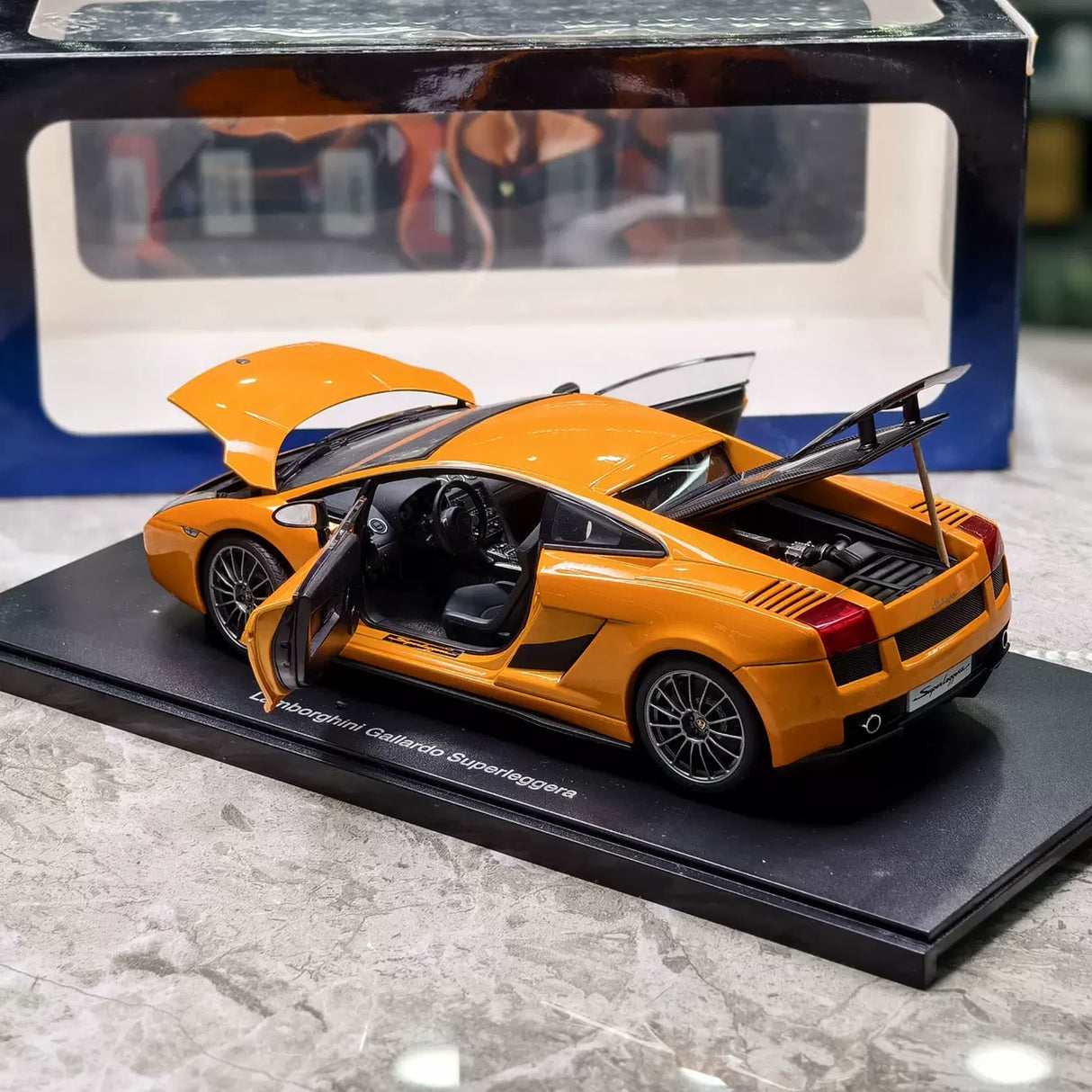 AutoArt Lamborghini 2007 Gallardo Superleggera Arancio Borealis 1:18 – Collectible Diecast Model Die-Cast