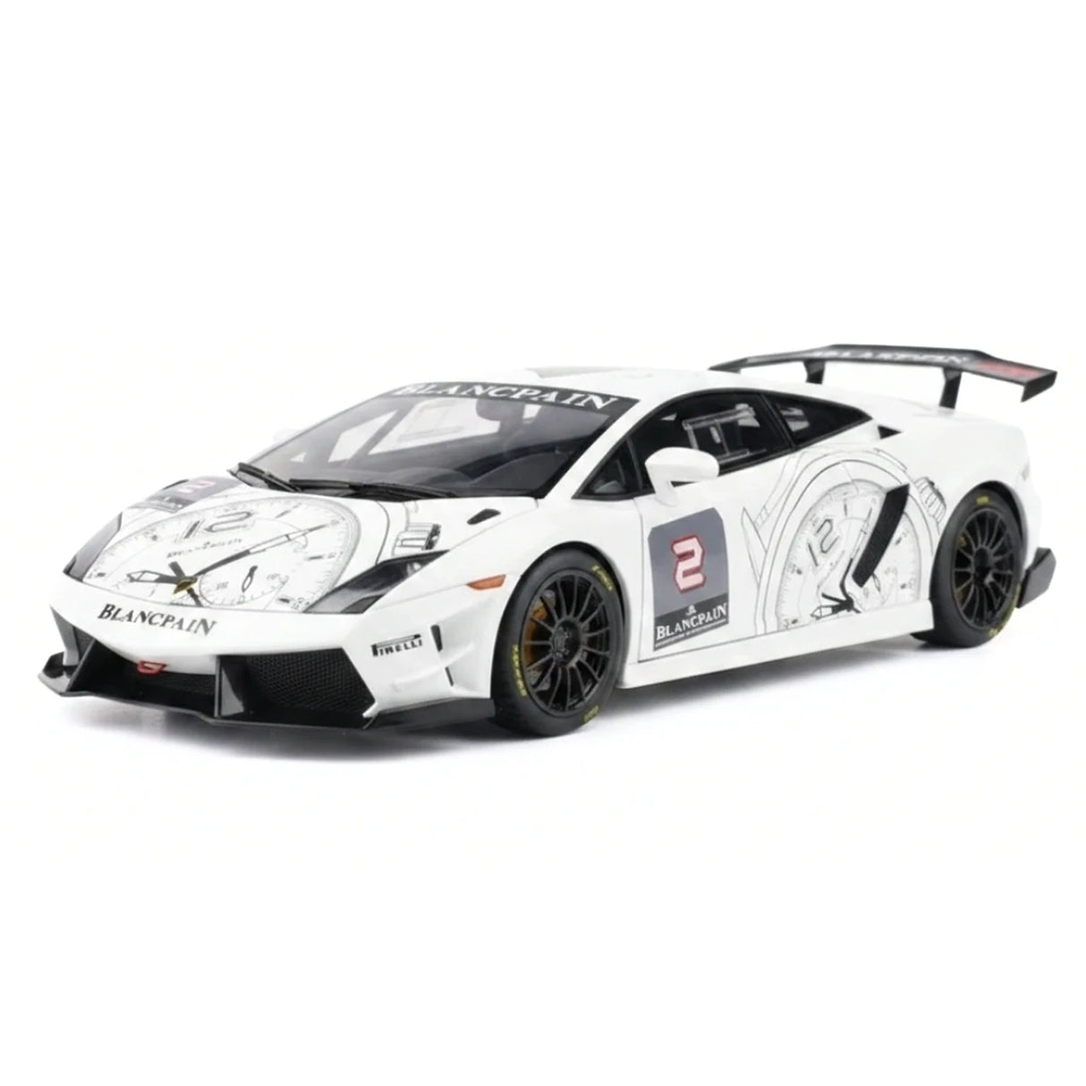 AutoArt Lamborghini 2008 Gallardo LP560-4 وايت 1:18 – نموذج معدني قابل للجمع من القالب المصبوب