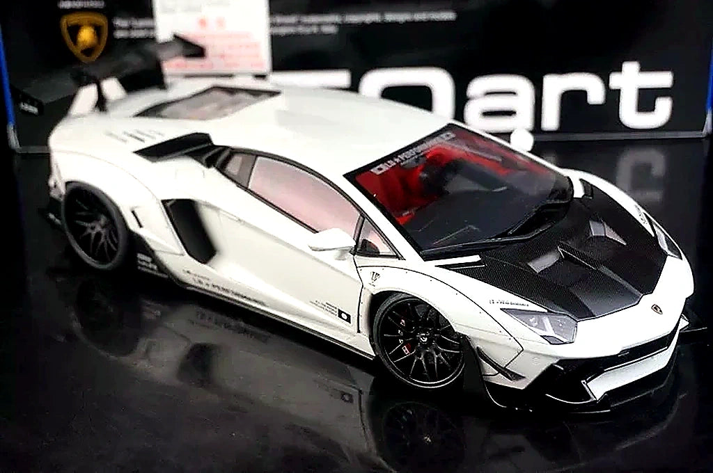 AutoArt Lamborghini 2012 Aventador LP700-4 LB-Works White 1:18 – Modello da collezione in metallo pressofuso