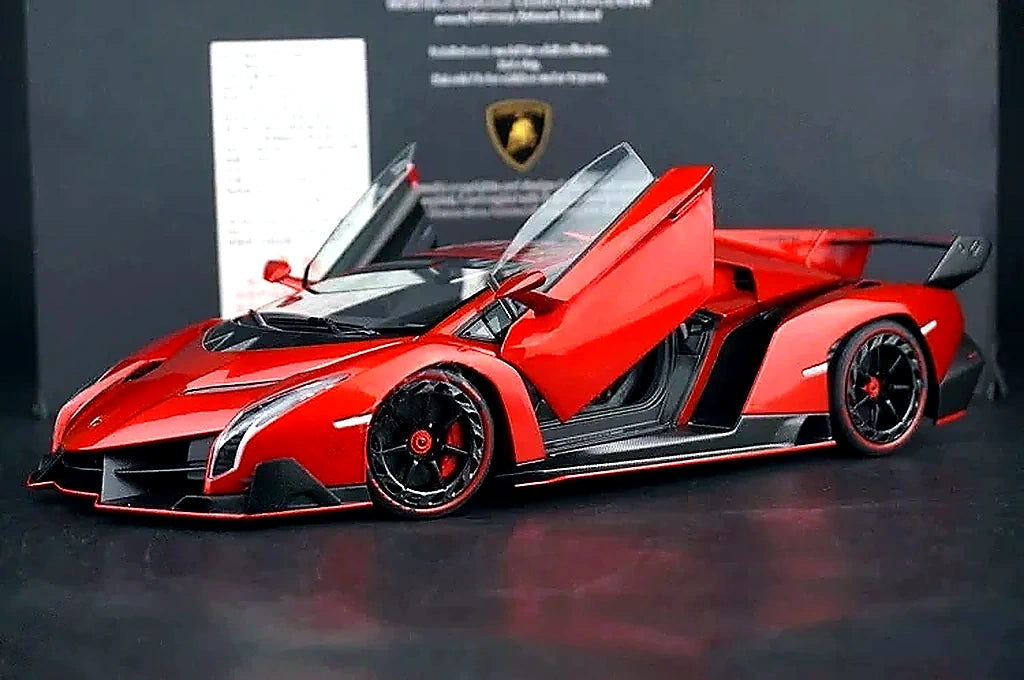 AutoArt Lamborghini 2013 فينينو بورغندي 1:18 – نموذج معدني قابل للجمع من القالب المصبوب