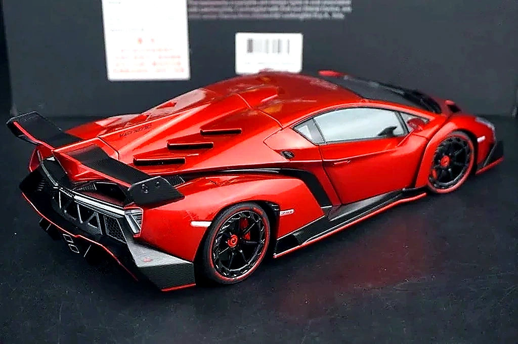 AutoArt Lamborghini 2013 فينينو بورغندي 1:18 – نموذج معدني قابل للجمع من القالب المصبوب