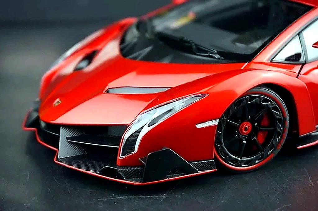 AutoArt Lamborghini 2013 فينينو بورغندي 1:18 – نموذج معدني قابل للجمع من القالب المصبوب