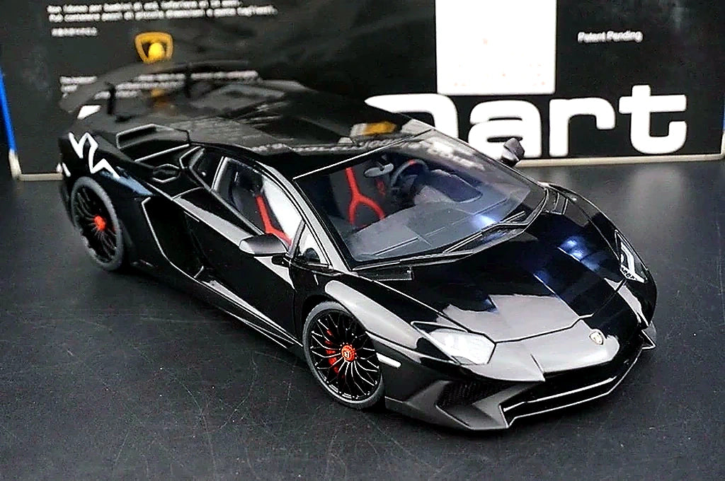 AutoArt Lamborghini 2015 Aventador LP750-4 SV Black 1:18 – Modello da collezione in pressofuso