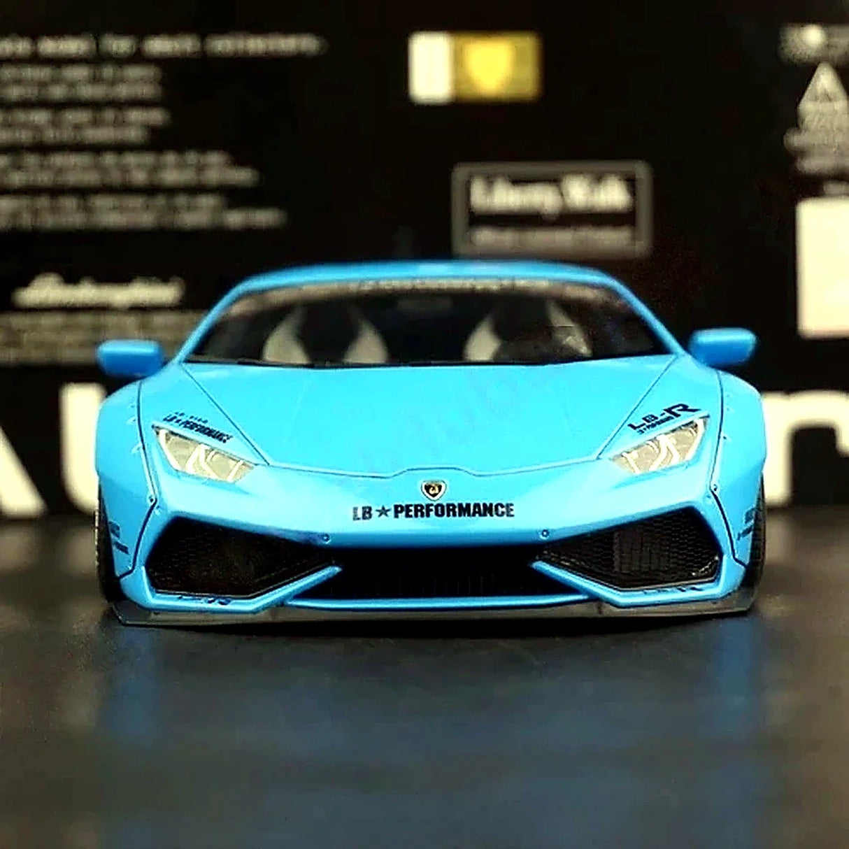 AutoArt Lamborghini 2015 Huracan LP610-4 LB-Works Blue 1:18 – Modello da collezione in pressofuso