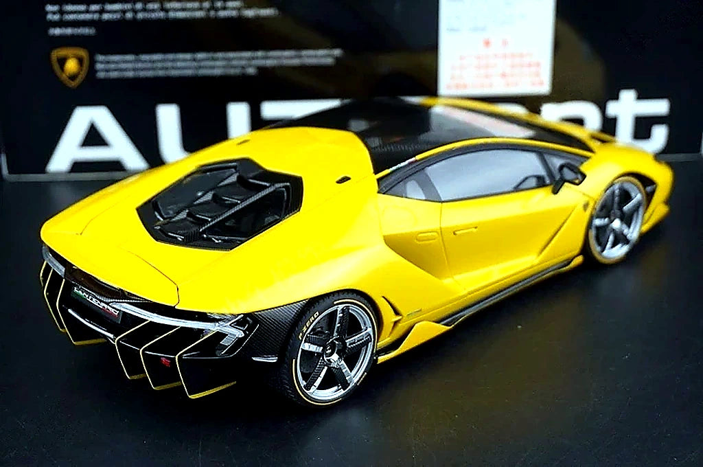 AutoArt Lamborghini 2016 Centenario LP770-4 Yellow 1:18 – Modello da collezione in metallo pressofuso
