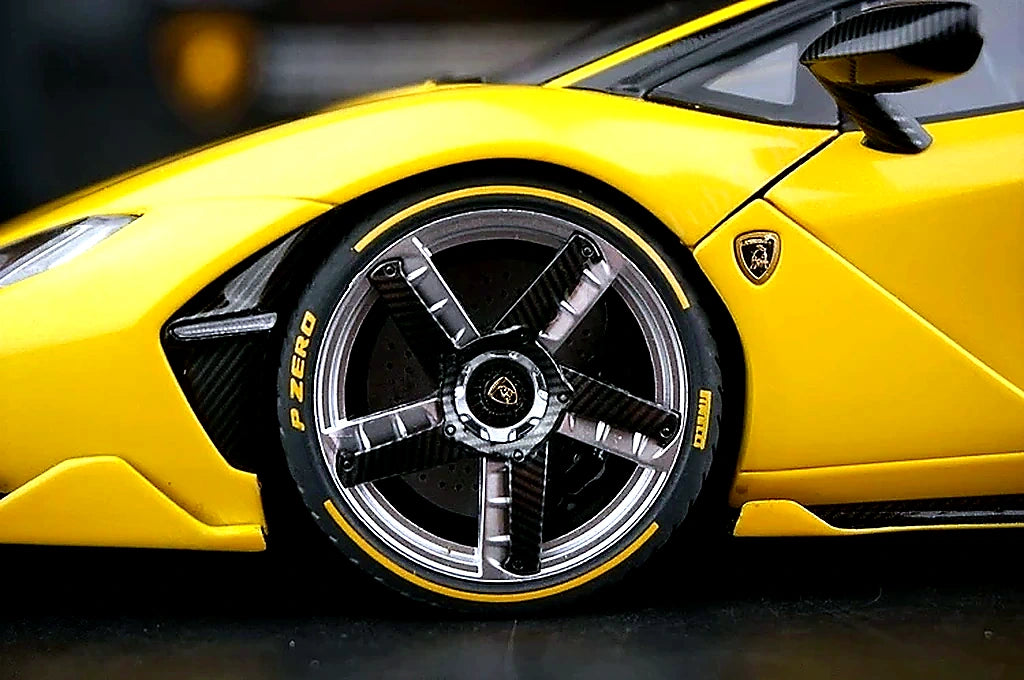 AutoArt Lamborghini 2016 Centenario LP770-4 Yellow 1:18 – Modello da collezione in metallo pressofuso