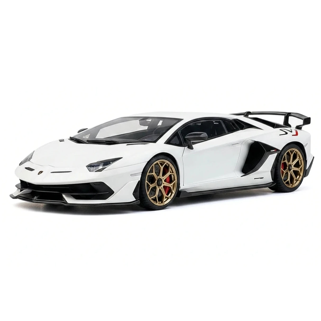AutoArt Lamborghini 2018 Aventador SVJ White 1:18 – Collectible Diecast Model Die-Cast