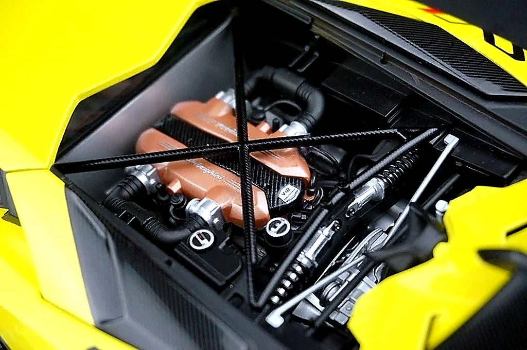 AutoArt Lamborghini 2018 Aventador SVJ Yellow 1:18 – Modello Pressofuso da collezione