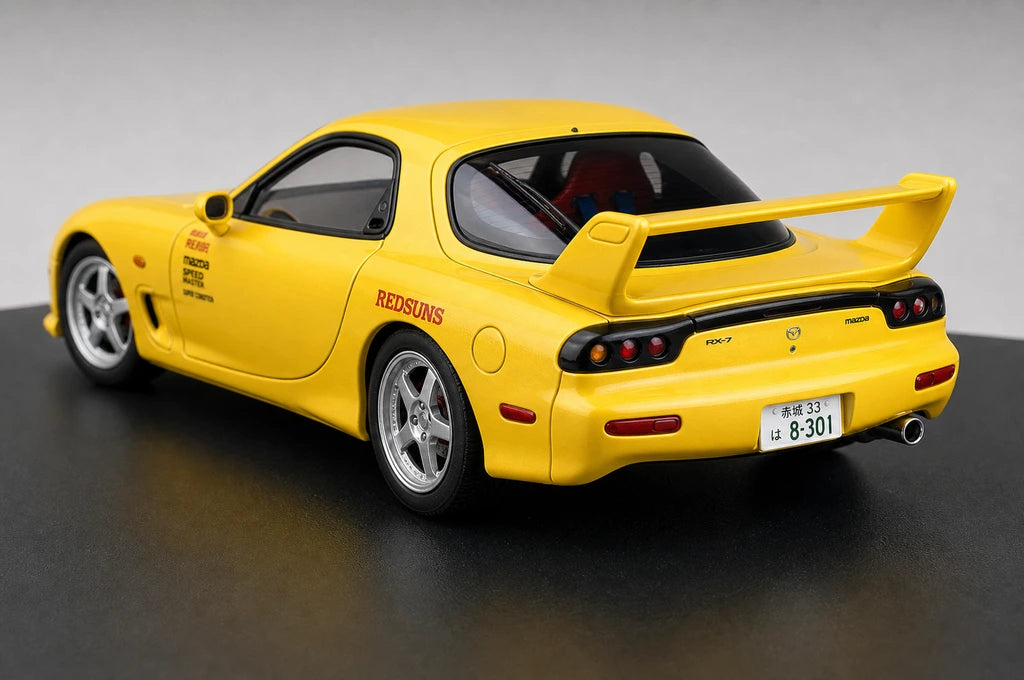 AutoArt Mazda 1992 RX-7 FD3S Initial D Yellow 1:18 – Modello da collezione in pressofuso