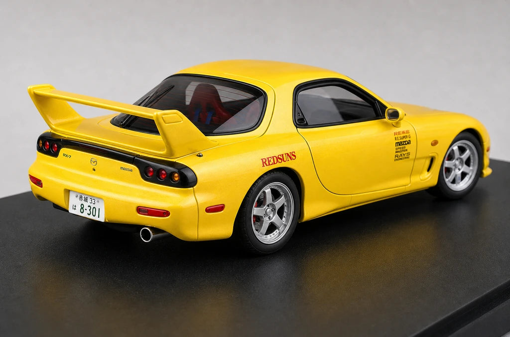 AutoArt Mazda 1992 RX-7 FD3S Initial D Yellow 1:18 – Modello da collezione in pressofuso