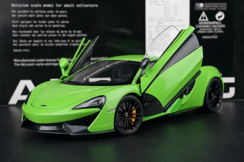 AutoArt McLaren 2015 570S Green 1:18 – نموذج معدني قابل للجمع من القالب المصبوب