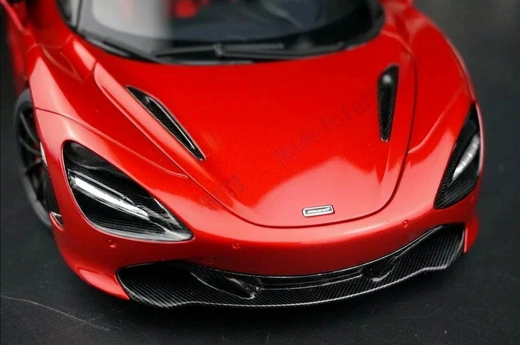 AutoArt McLaren 2017 720S Burgundy 1:18 – نموذج معدني قابل للجمع مصبوب، مصبوب.