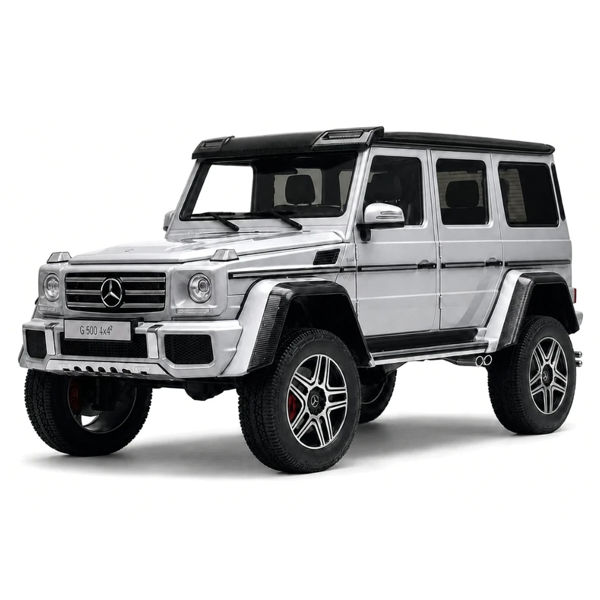 AutoArt Mercedes-Benz 2015 G 500 4x4 Quadrato Argento 1:18 – Modello da collezione in metallo pressofuso