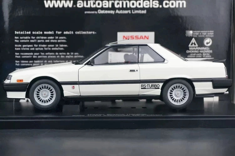 AutoArt Nissan 1983 Skyline 2000 Turbo RS-X DR30 White 1:18 – Modello da collezione pressofuso