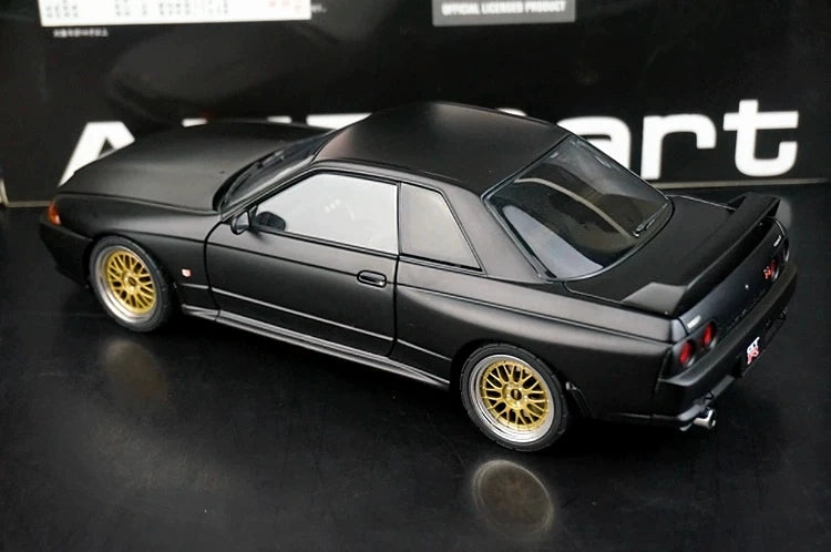 AutoArt Nissan 1989 Skyline GT-R R32 BBS Wheel Limited Matte Black 1:18 – modello da collezione pressofuso