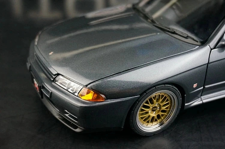AutoArt Nissan 1989 Skyline GT-R R32 BBS Wheel Argento e Grigio 1:18 – Modello da collezione pressofuso