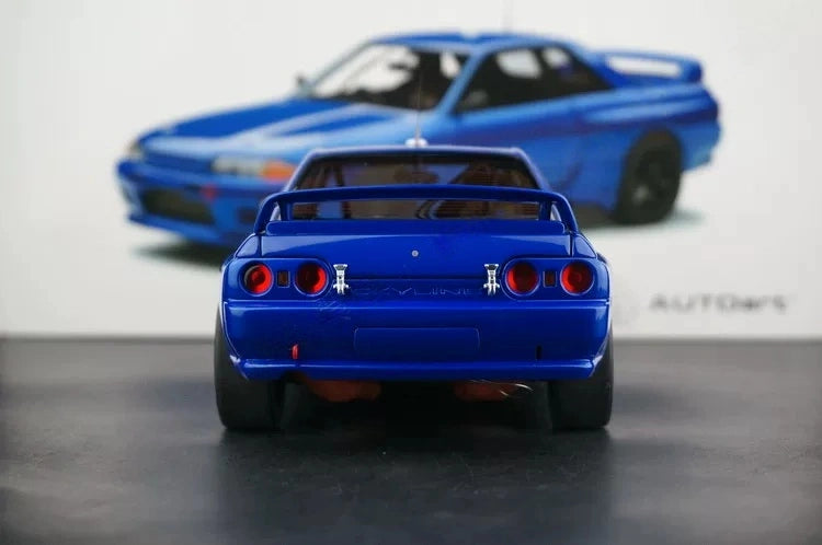 AutoArt Nissan 1989 Skyline GT-R R32 Body Smooth Blue 1:18 – Modello da collezione pressofuso