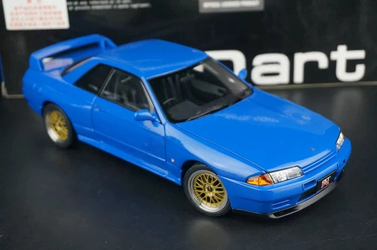 AutoArt Nissan 1993 Skyline GT-R R32 V-Spec BBS Wheel Blue 1:18 – modello da collezione pressofuso