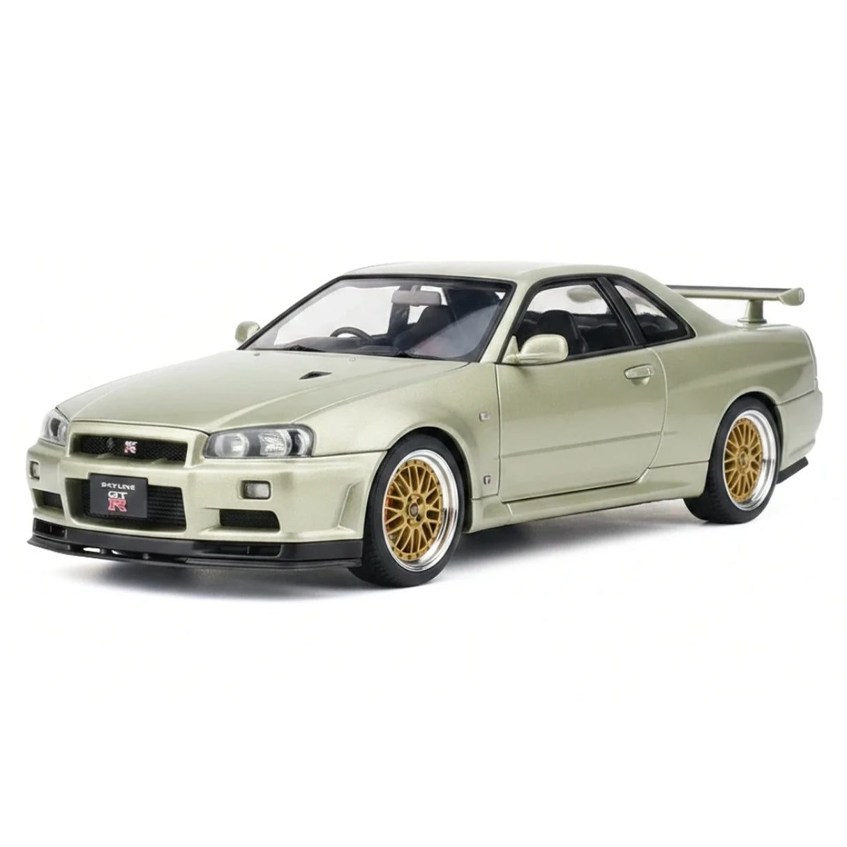 AutoArt Nissan 2000 Skyline GT-R R34 V-Spec II BBS Wheel Gold 1:18 – Modello da collezione pressofuso