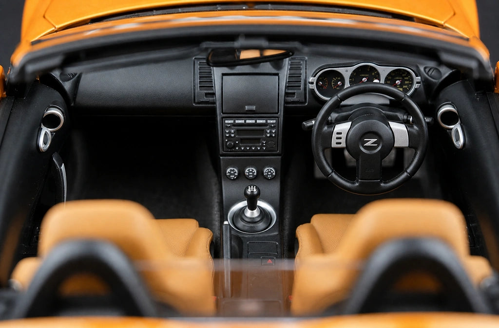 AutoArt Nissan 2003 Fairlady Z Roadster 350Z Orange 1:18 – Modello da collezione in pressofuso