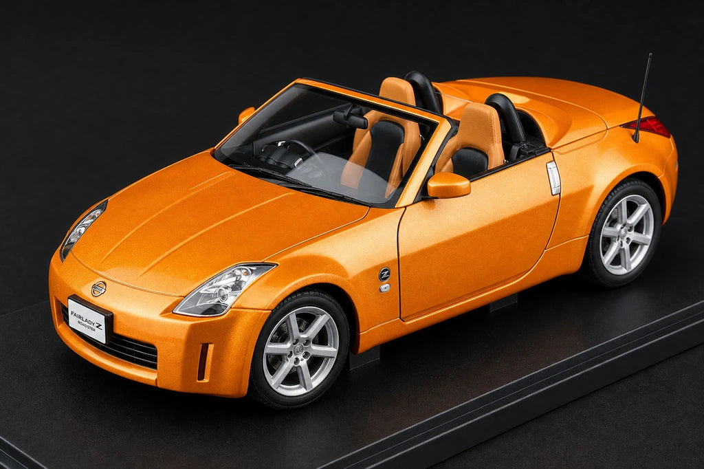 AutoArt Nissan 2003 Fairlady Z Roadster 350Z Orange 1:18 – Modello da collezione in pressofuso